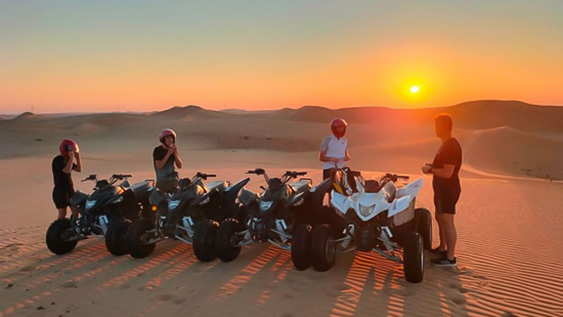 Evening Desert Safari with ATV Quad Bikes