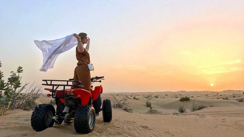 Morning Desert Safari with ATV Quad Bikes