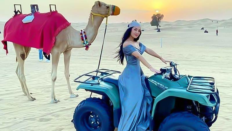 Morning Desert Safari with ATV Quad Bikes