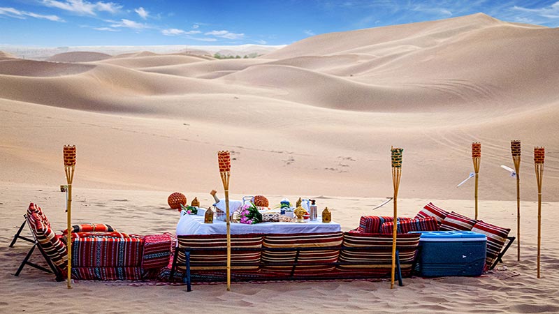 Romantic Dune Dinner Abu Dhabi